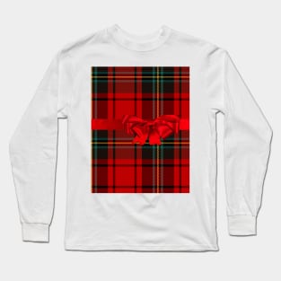 Plaid Christmas Present Long Sleeve T-Shirt